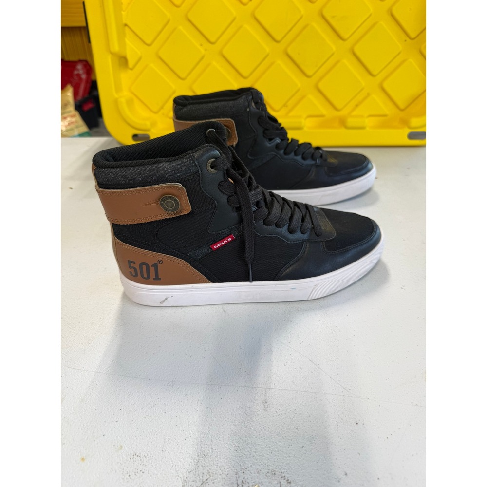 Levis 501 Mens High Top Sneakers Textile Skate Shoes 51767541A1 Size 9